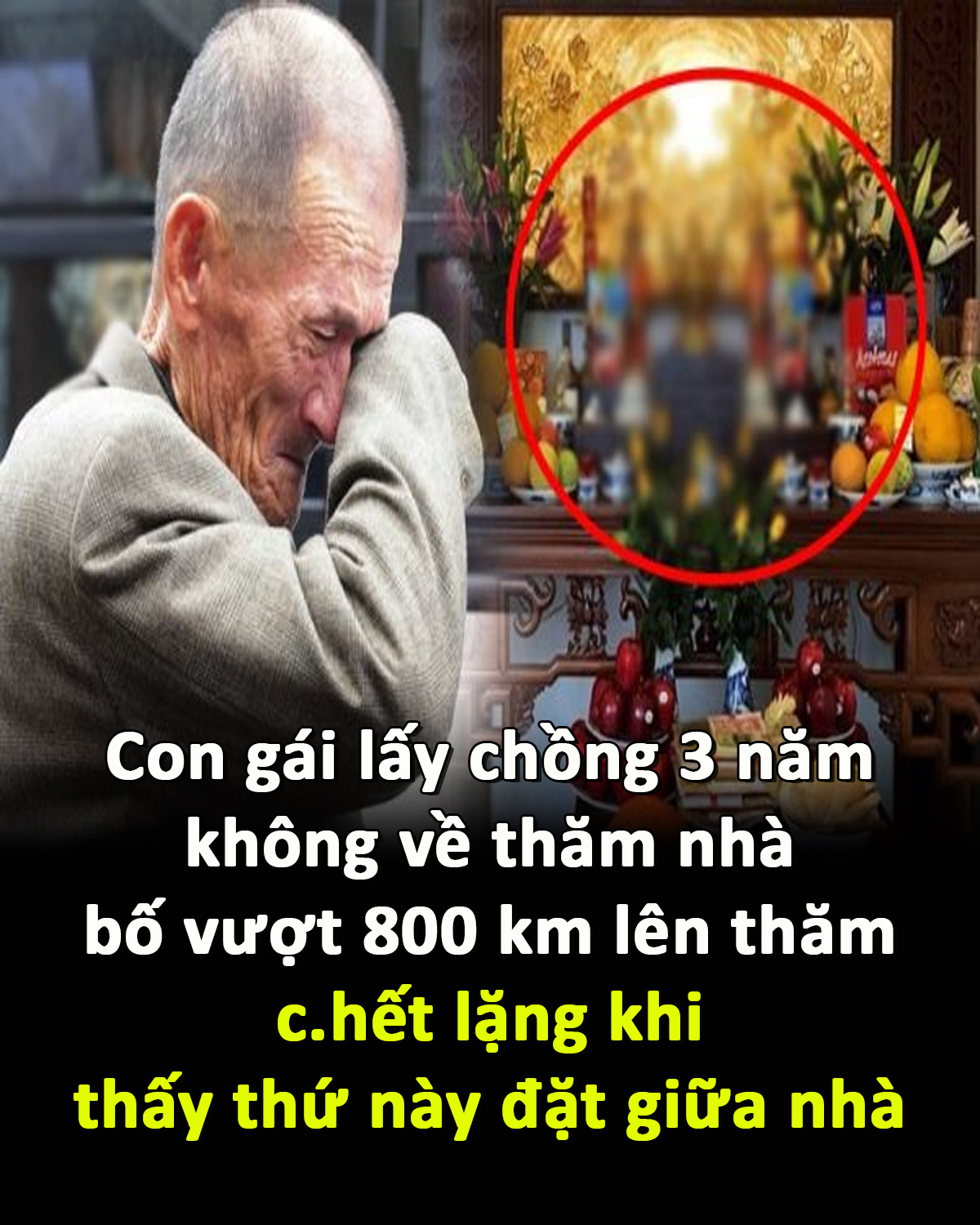 Con gái lấy chồng 3 năm không về thăm nhà, bố vượt 800 km lên thăm c.hết lặng khi thấy thứ này đặt giữa nhà