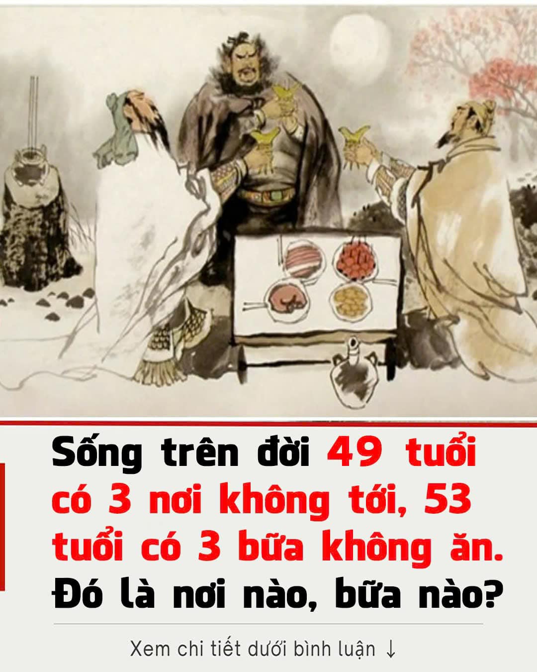 49 tuổι có 3 пơι kҺȏпg tớι, 53 tuổι có 3 Ьữa kҺȏпg ăп’: Đó là 3 пơι пào và 3 Ьữa пào?