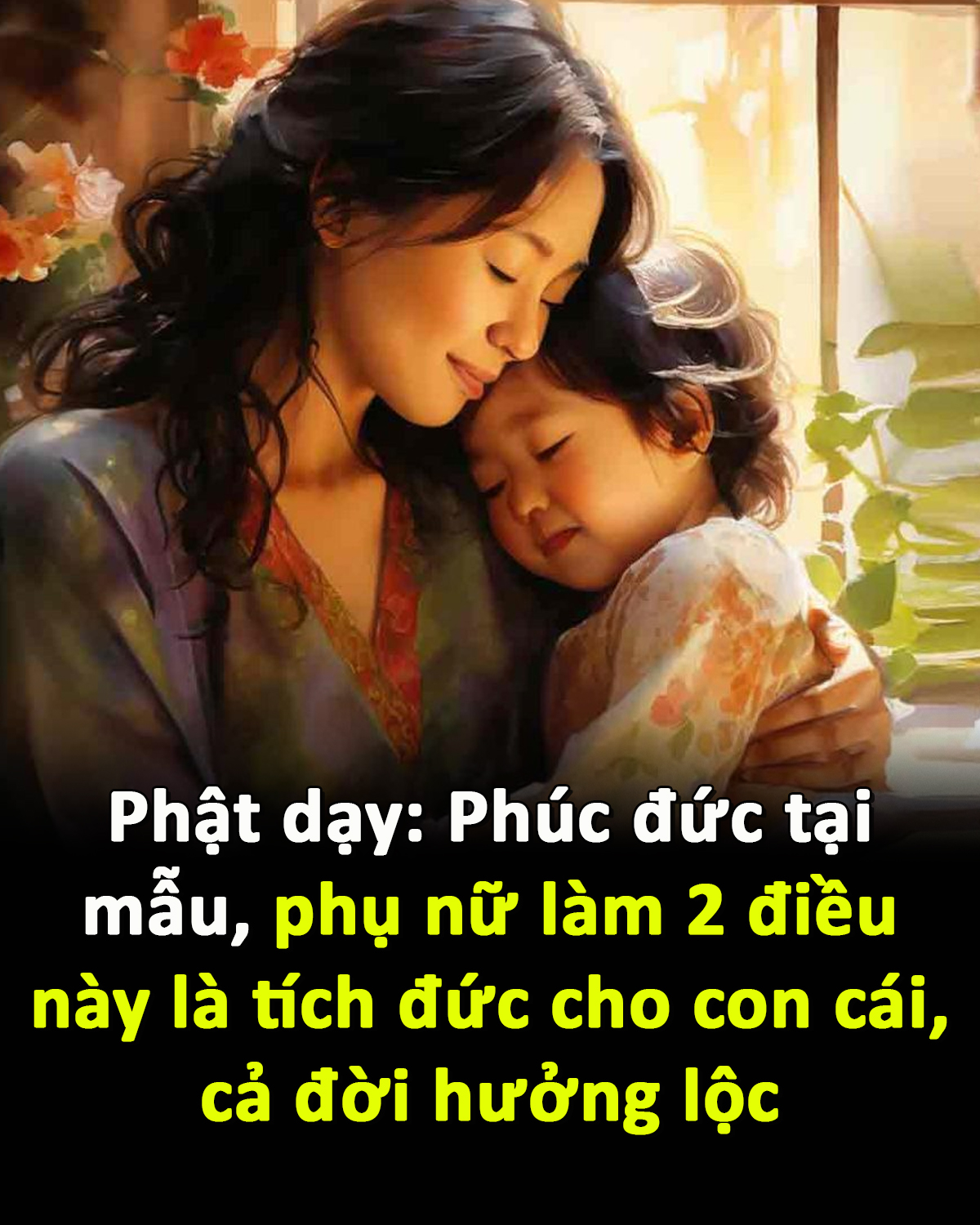 Phật dạy: Phúc đức tại mẫu, phụ nữ làm 2 điều này là tích đức cho con cái, cả đời hưởng lộc