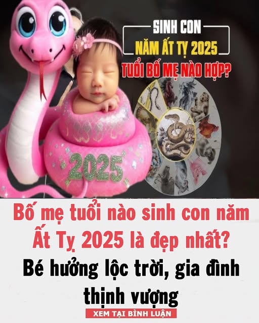 Bố mẹ tuổi nào sinh con năm Ất Tỵ 2025 là đẹp nhất? Bé hưởng l ộ c tr ờ i, gia đình thị nh v ư ợ n g