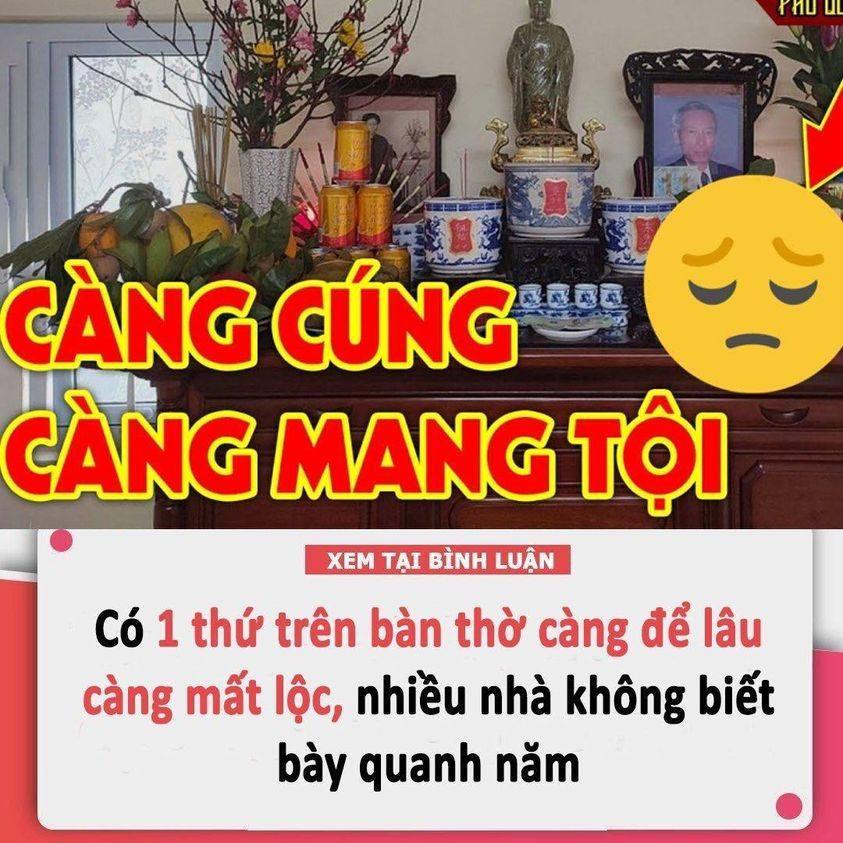 Có 1 thứ trên bàn thờ càng để lâu càng mất lộc, nhiều nhà không biết bày quanh năm